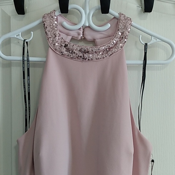 Vince Camuto Embellished Halterneck Evening Party Dress Gown 14 - Picture 6 of 15